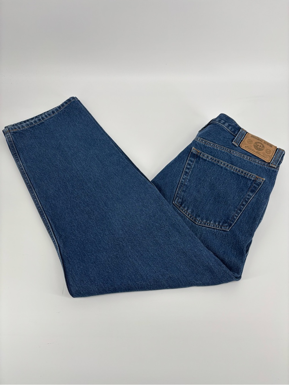 Eddie Bauer Men's Jeans 36x30 Original Denim Straight Leg Medium Wash Cotton